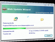 Web Update Wizard screenshot